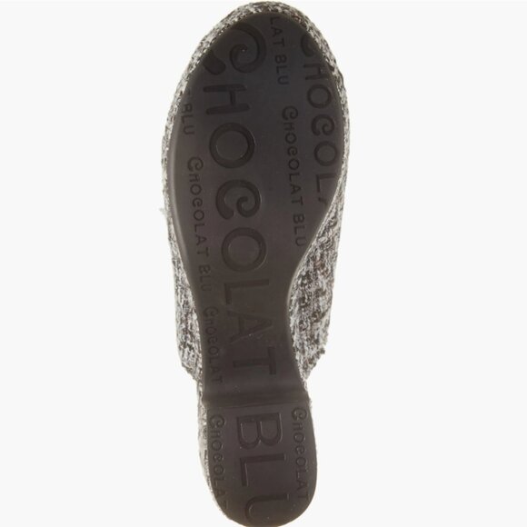 NEW CHOCOLAT BLU Gertie Heeled Mules in White/black for women 825 6m3 - Picture 9 of 9